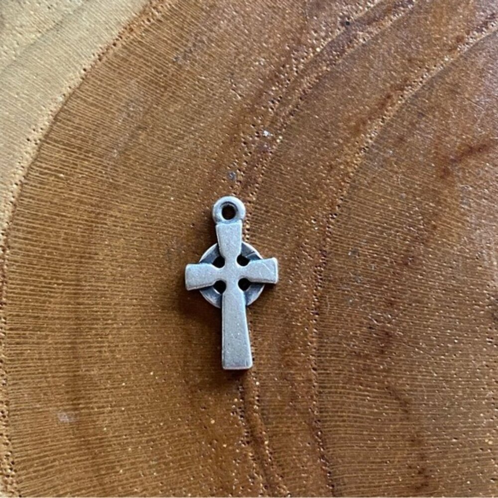 RETIRED James Avery Celtic Cross Charm, Sterling Silver